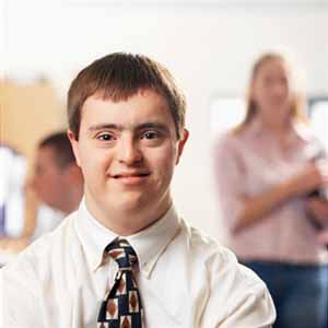 فرد مبتلا به سندرم داون فرد مبتلا به سندرم داون